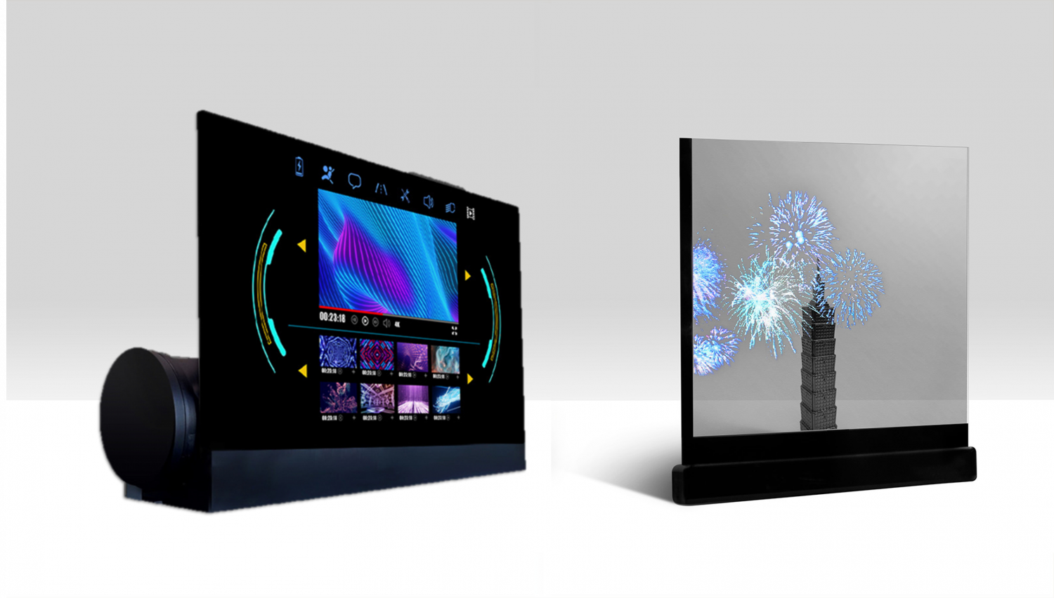 可卷式、折迭性、高透明